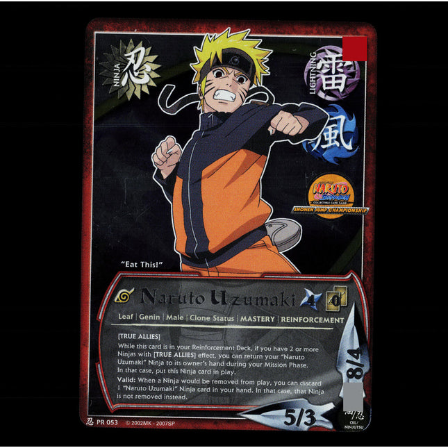 Naruto Uzumaki - PR 053 - NM - Foil - Promo - Naruto CCG - E1-8