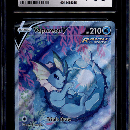 Vaporeon V - SWSH181 - CGC 10 - Alt Art - Promo - Pokemon - 92365