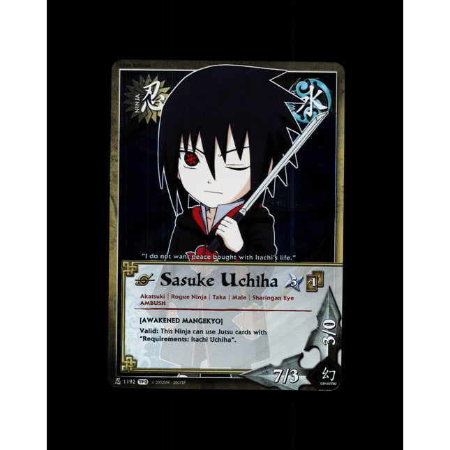 Sasuke Ichiha - 1192 - NM - 1st Edition Foil - TP3 - Naruto CCG - D4-184