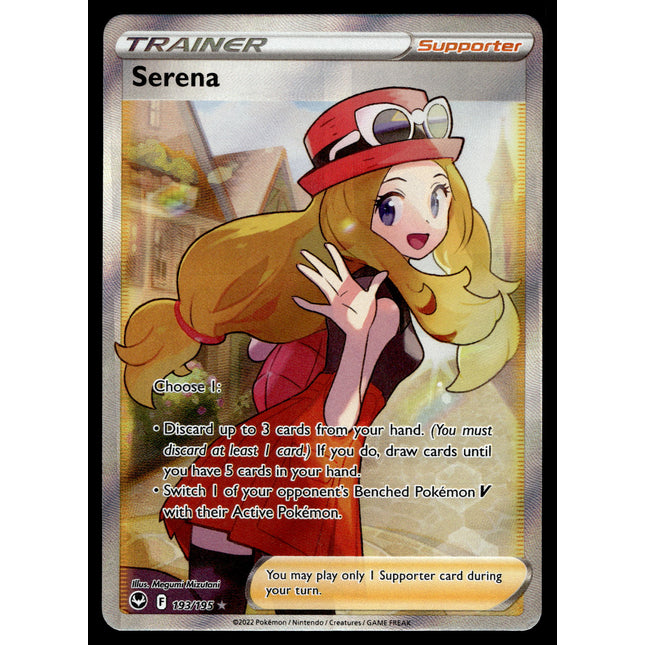 Serena - 193/198 - PSA NM - Full Art - Silver Tempest - Pokemon - A5-5