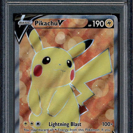 Pikachu V - 157/172 - PSA 9 - Full Art - Brilliant Stars - Pokemon - 73387