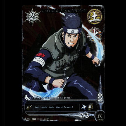 Asuma Sarutobi - 1161 - NM - 1st Edition Full Art - S21 - Naruto CCG - D3-100