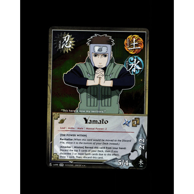 Yamato - 1499 - NM - Foil - S26 - Naruto CCG - E1-163