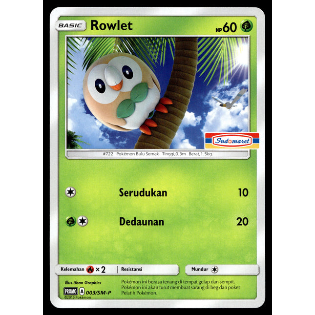 Rowlet - 003/SM-P - NM - Indonesian Indomaret - Promo - Pokemon - B1-66
