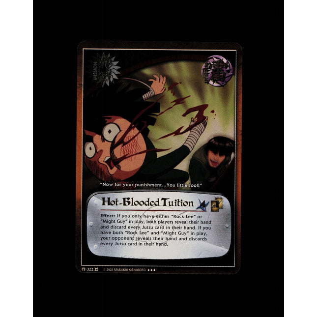 Hot-Blooded Tuition - 322 - NM - 1st Edition - Foil - Naruto CCG - D4-357