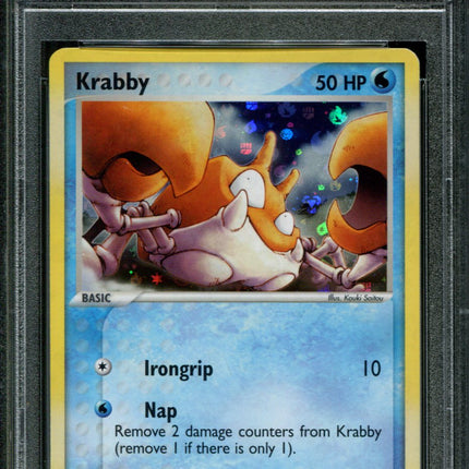 Krabby - 66/112 - PSA 10 - Reverse Holo - FRLG - Pokemon - 65039