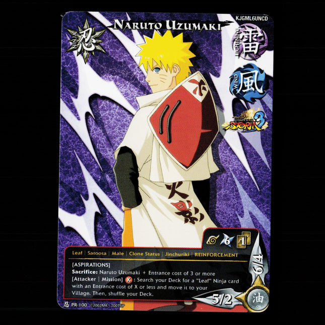 Naruto Uzumaki - PR-100 - NM - Full Art - Promo - Naruto CCG - E1-26