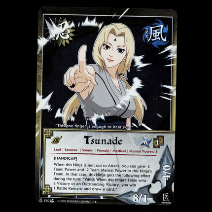 Tsunade - 570 - NM - 1st Edition - Foil - Naruto CCG - D3-56