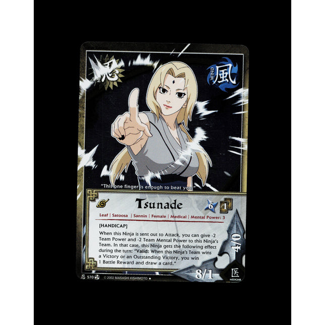 Tsunade - 570 - NM - 1st Edition - Foil - Naruto CCG - D3-56