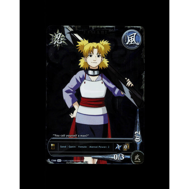 Temari - 1266 - NM - 1st Edition Full Art - S22 - Naruto CCG - D3-90