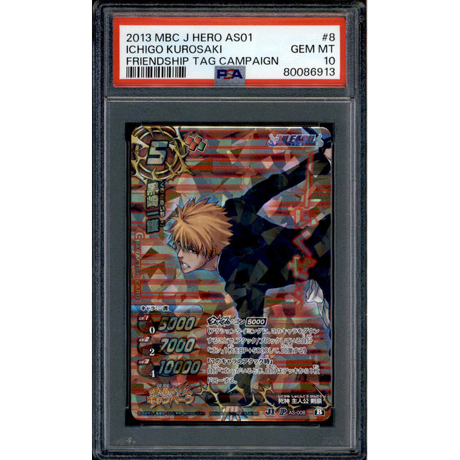 Ichigo Kurosaki - AS-008 - PSA 10 - Promo - Miracle Battle Carddass - Bleach - 86913