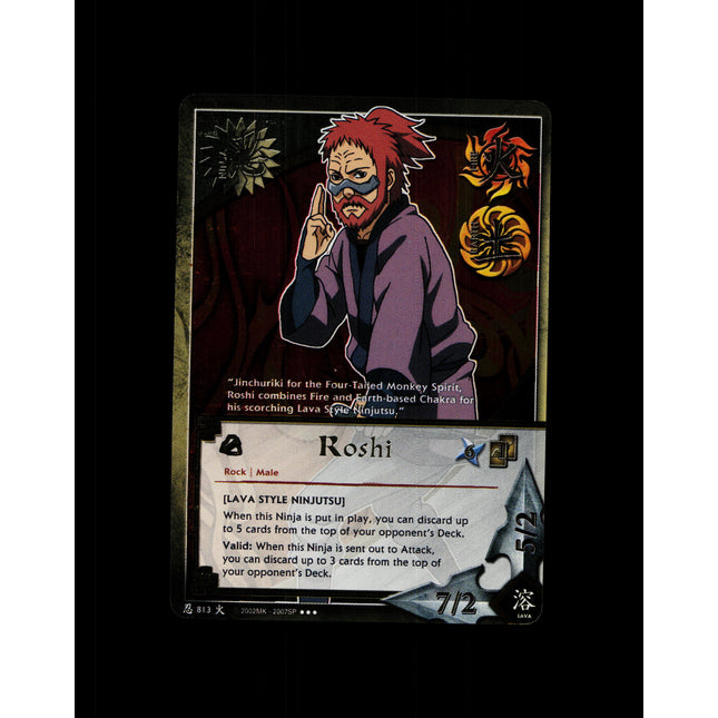 Roshi - 813 - NM - 1st Edition - Foil - Naruto CCG - D4-292