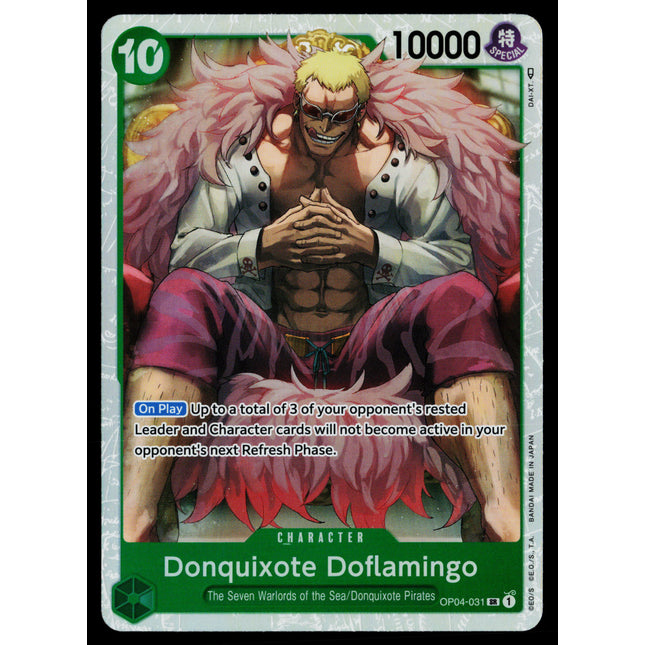 Donquixote Doflamingo - OP04-031 - NM - Super Rare - English OP04 - One Piece TCG