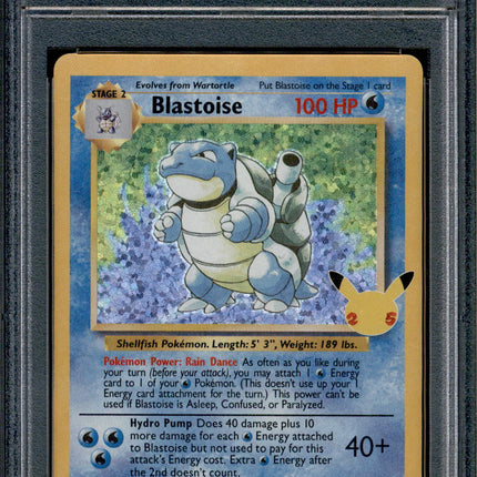 Blastoise - 2/102 - PSA 9 - Holo - Celebrations - Pokemon - 68852
