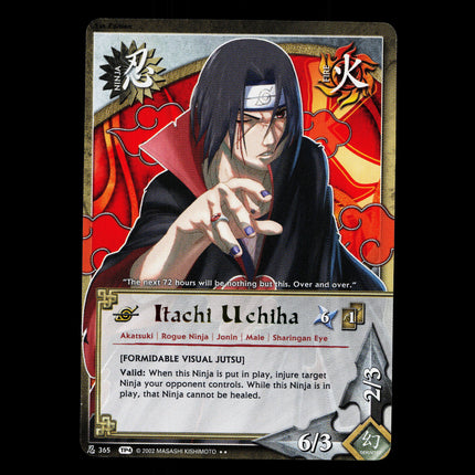 Itachi Uchiha - 365 - NM - 1st Edition - TP4 - Naruto CCG - D4-190