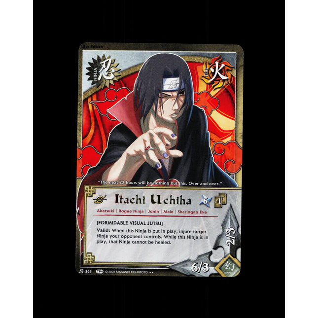 Itachi Uchiha - 365 - NM - 1st Edition - TP4 - Naruto CCG - D4-190