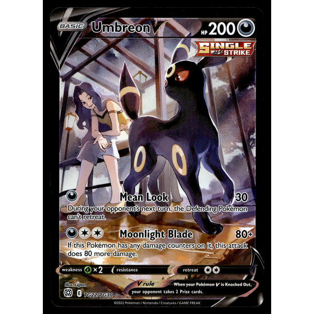 Umbreon V - TG22/TG30 - NM - Character Rare - Brilliant Stars - Pokemon - A9-115
