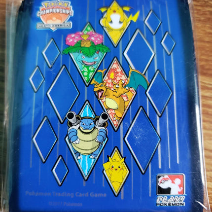Pokemon North America Championships - 2017 - Sleeves - Set of 64 - Sealed