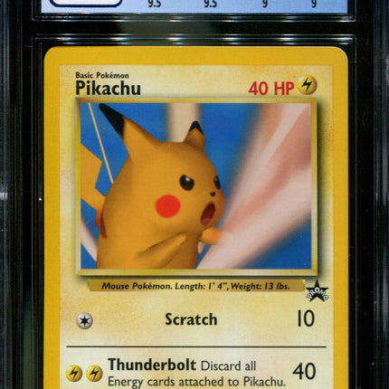 Pikachu - 26 - CGC 9 - Black Star Promo - Pokemon League - 36343