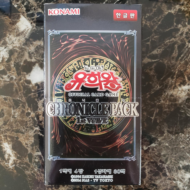 Chronicle 1st Wave - Korean Booster Box - 15x Packs - Yu-Gi-Oh - Sealed - New