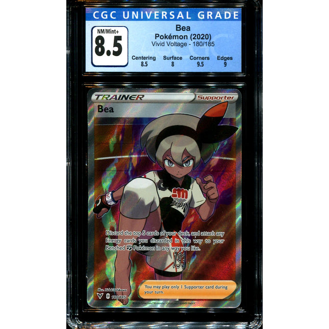Bea - 180/185 - CGC 8.5 - Full Art - Vivid Voltage - Pokemon - 28263
