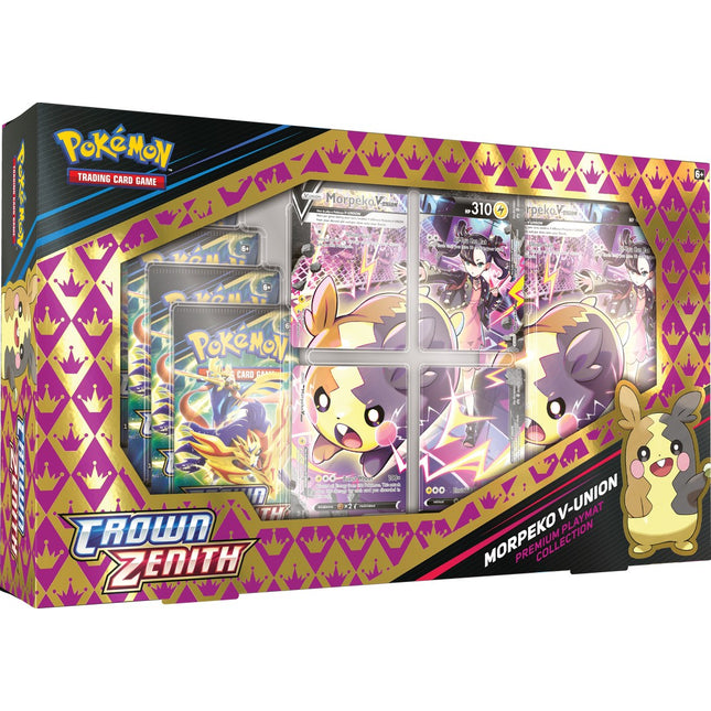 Crown Zenith - Pokemon Morpeko V-Union Premium Playmat Collection - Sealed Case of 6x - New