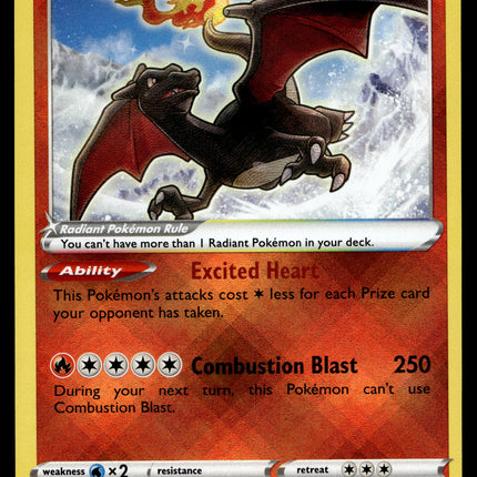 Radiant Charizard - 020/159 - NM - Ultra Rare - Crown Zenith - Pokemon - A7-70