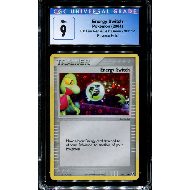 Energy Switch - 90/112 - CGC 9 - FRLG - Reverse Holo - Pokemon - 5072
