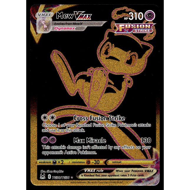 Mew Vmax - TG30/TG30 - NM - Secret Rare - Lost Origin - Pokemon - A7-7
