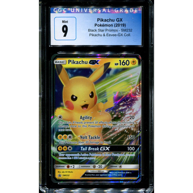 Pikachu GX - SM232 - CGC 9 - Black Star Promos - Ultra Rare - Pokemon - 94300