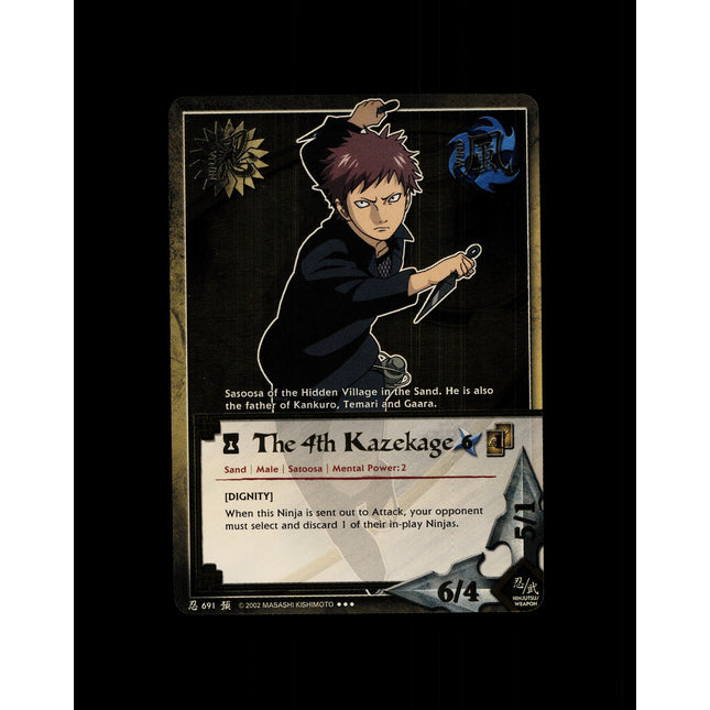 The 4th Kazekage - 691 - NM - 1st Edition - Foil - Naruto CCG - D4-297