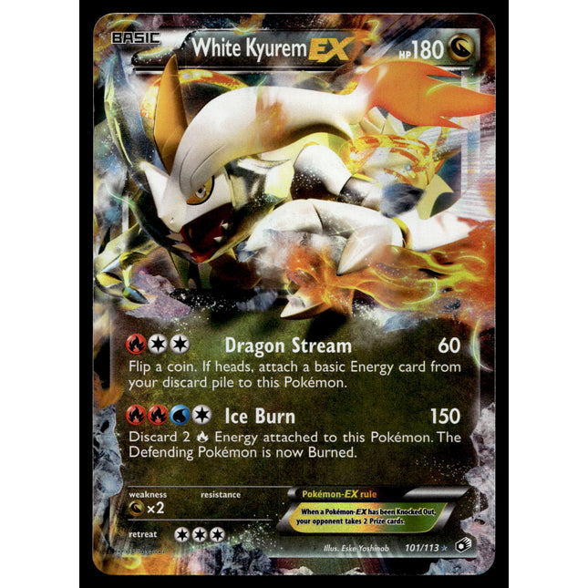White Kyurem EX - 101/113 - NM - Ultra Rare - Legendary Treasures