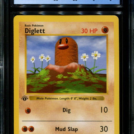 Diglett - 47/102 - CGC 8 - 1st Edition - Base Set - Pokemon - 38117