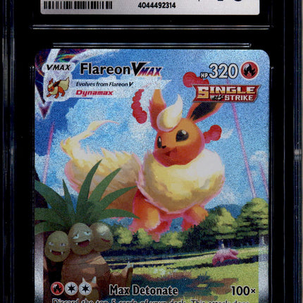 Flareon Vmax - SWSH180 - CGC 10 - Alt Art - Promo - Pokemon - 92314