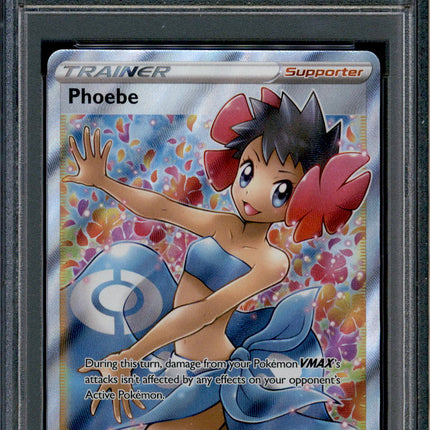 Phoebe - 161/163 - PSA 10 - Full Art - Battle Styles - Pokemon - 18206