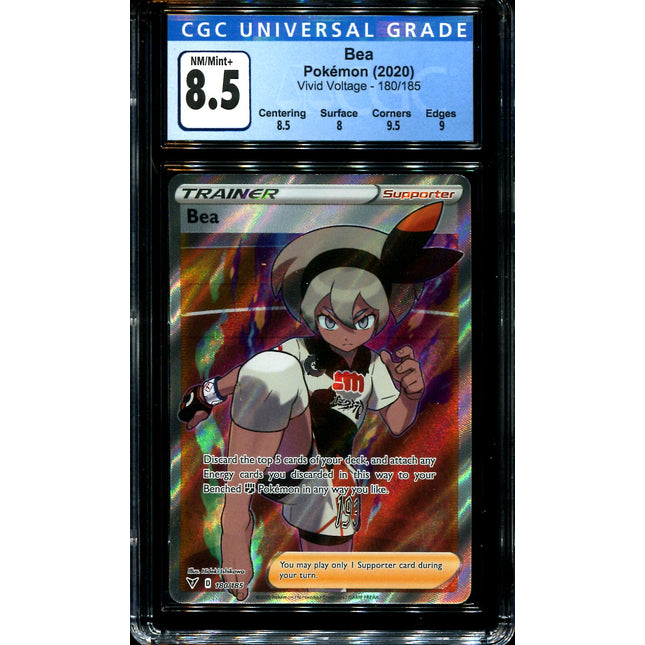 Bea - 180/185 - CGC 8.5 - Full Art - Vivid Voltage - Pokemon - 28262