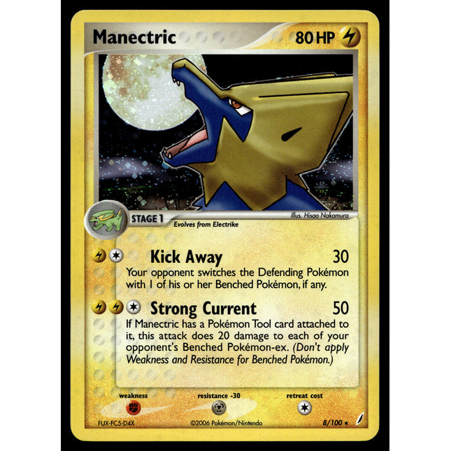 Manectric - 8/100 - NM - Holo - Crystal Guardians - Pokemon - A9-29