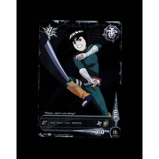 Rock Lee - 1167 - NM - 1st Edition Full Art - S21 - Naruto CCG - D3-101