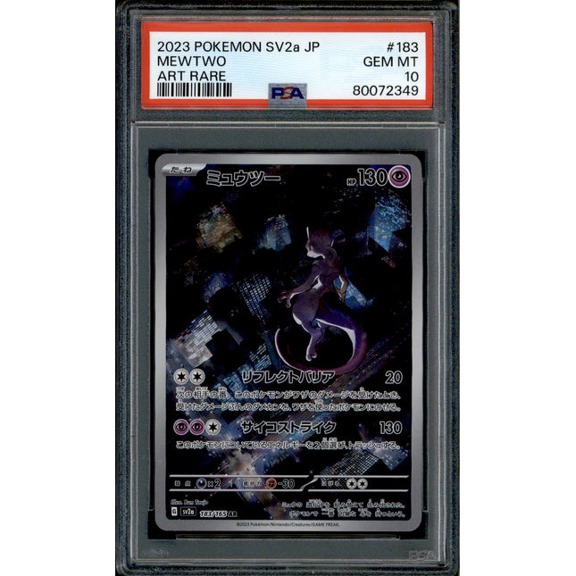 Mewtwo - 183/165 - PSA 10 - AR - SV2a - Pokemon - 72349