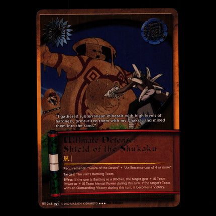 Ultimate Defense: Shield of the Shukaku - 248 - NM - 1st Edition - Foil - Naruto CCG - D4-333