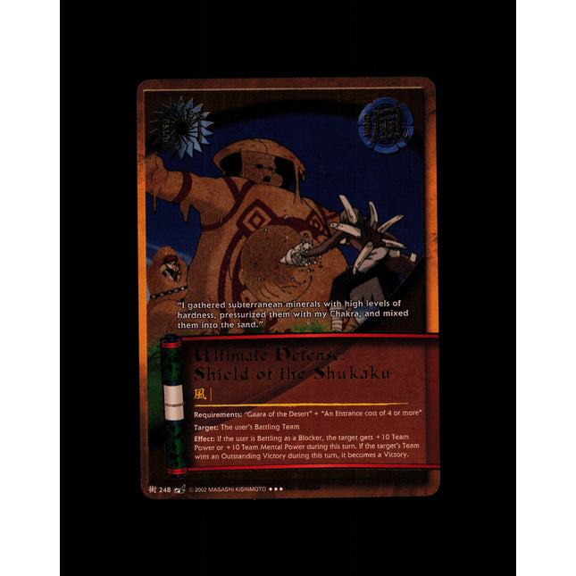 Ultimate Defense: Shield of the Shukaku - 248 - NM - 1st Edition - Foil - Naruto CCG - D4-333