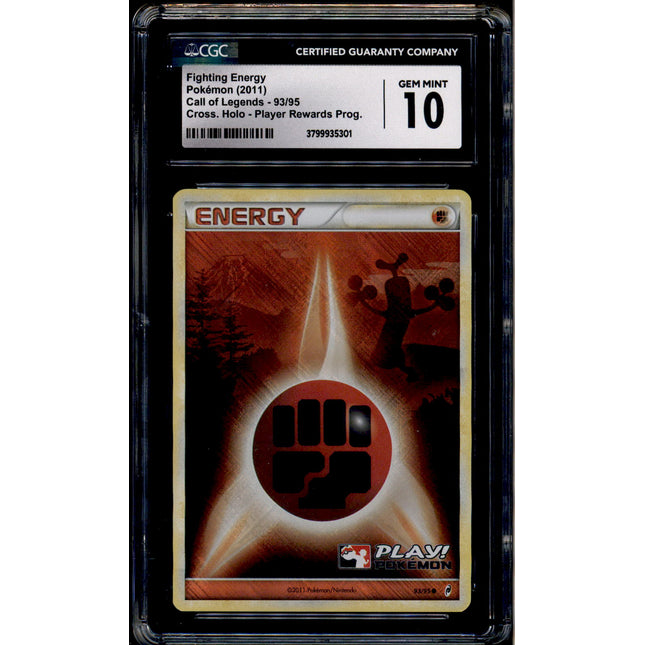 Fighting Energy - 93/95 - CGC 10 - Crosshatch Holo - Promo - Pokemon - 35301