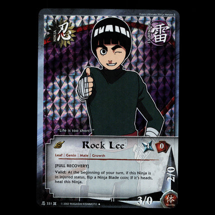 Rock Lee - 331 - NM - 1st Edition - Foil - Naruto CCG - D3-42