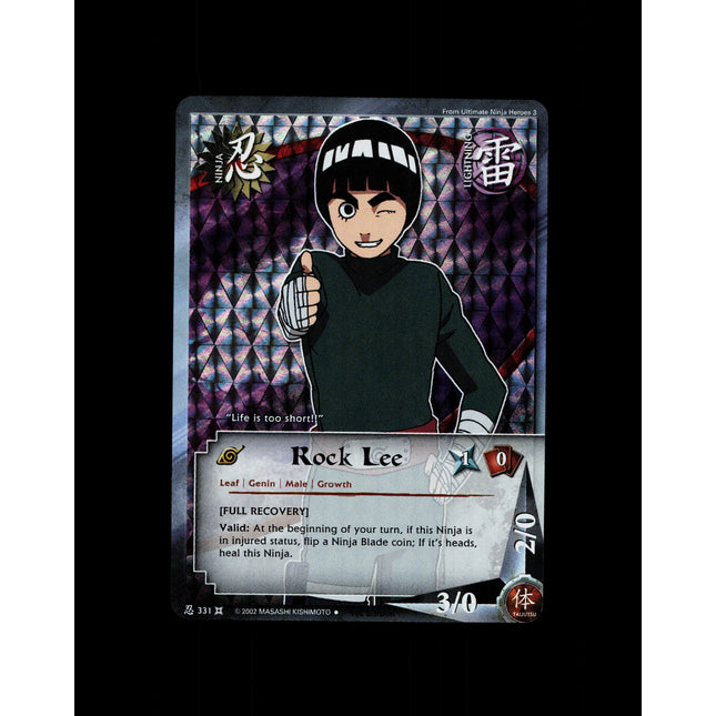 Rock Lee - 331 - NM - 1st Edition - Foil - Naruto CCG - D3-42