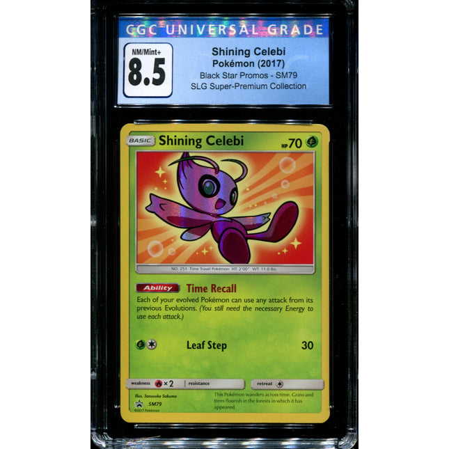 Shining Celebi - SM79 - CGC 8.5 - Black Star Promo - Shining Legends - Pokemon -  15147