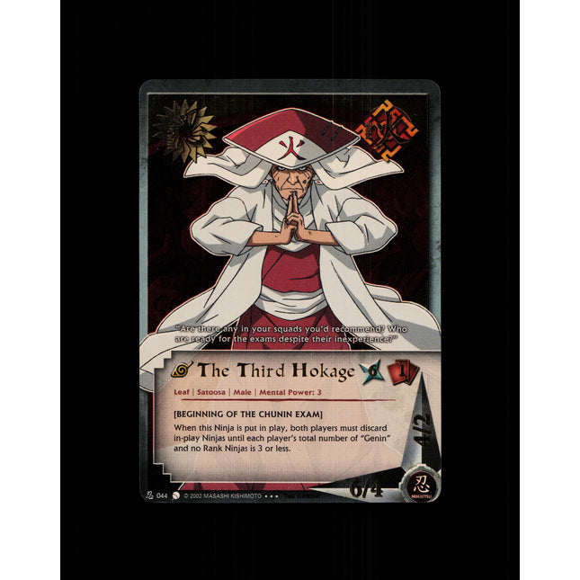 The Third Hokage - 044 - NM - 1st Edition - Foil - Naruto CCG - D4-83