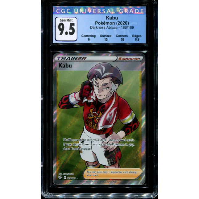 Kabu - 186/189 - CGC 9.5 Gem Mint - Darkness Ablaze - 68229