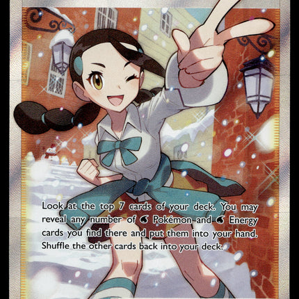 Candice - 189/195 - PSA NM - Full Art - Silver Tempest - Pokemon - A5-48