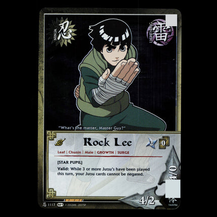 Rock Lee - 1117 - NM - 1st Edition Foil - S21 - Naruto CCG - D3-93