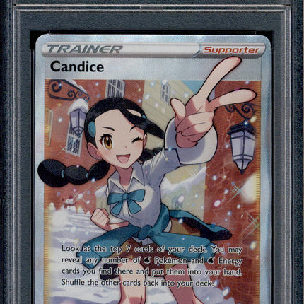 Candice - 189/195 - PSA 9 - Full Art - Silver Tempest - Pokemon - 73363